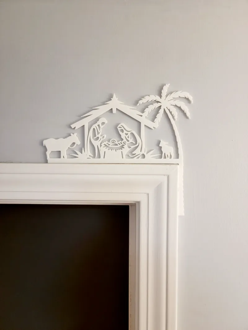 Christams Nativity Scene Door Corner