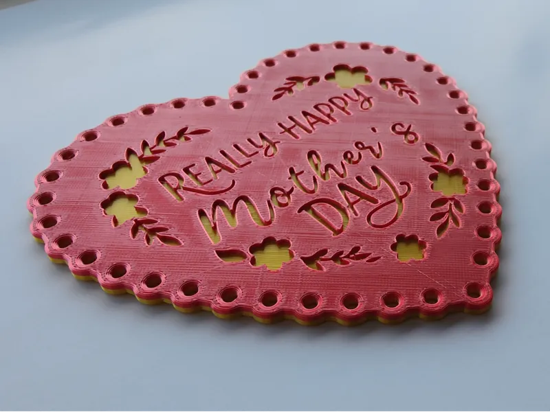 'REALLY HAPPY MOTHER'S DAY' love heart