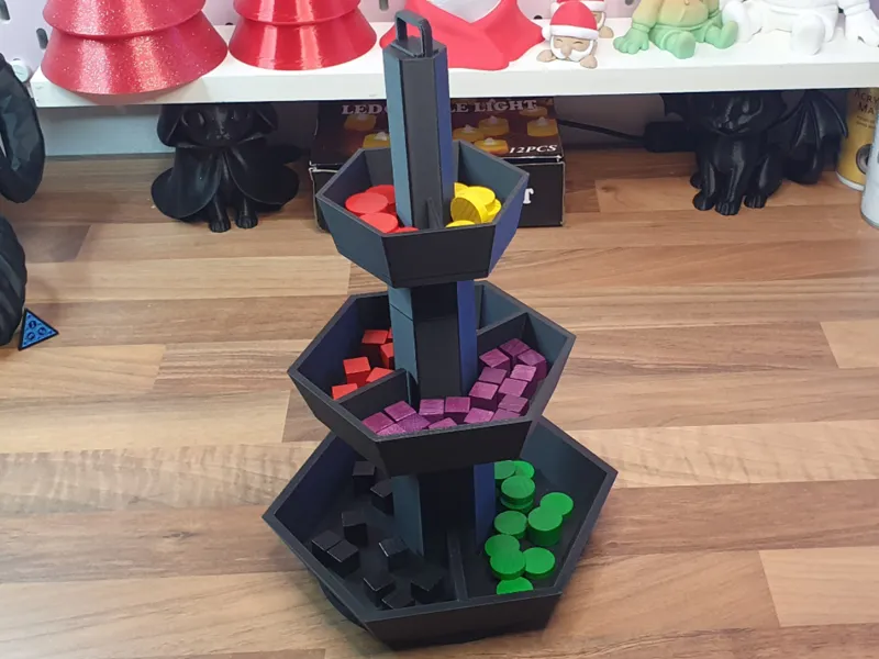 Modularer Token Tower für Brettspiele