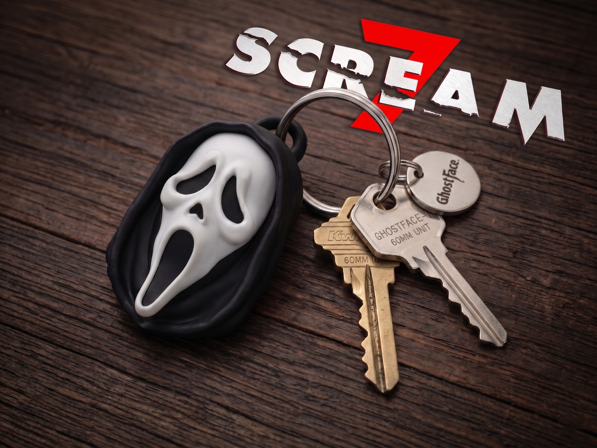 Ghost Face Pendant 60mm AMS