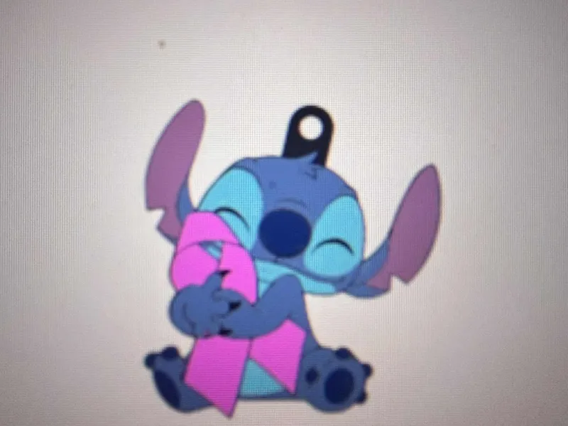 stitch keychain cancer 