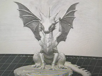 Dragon on stone