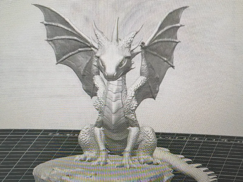 Dragon sur pierre