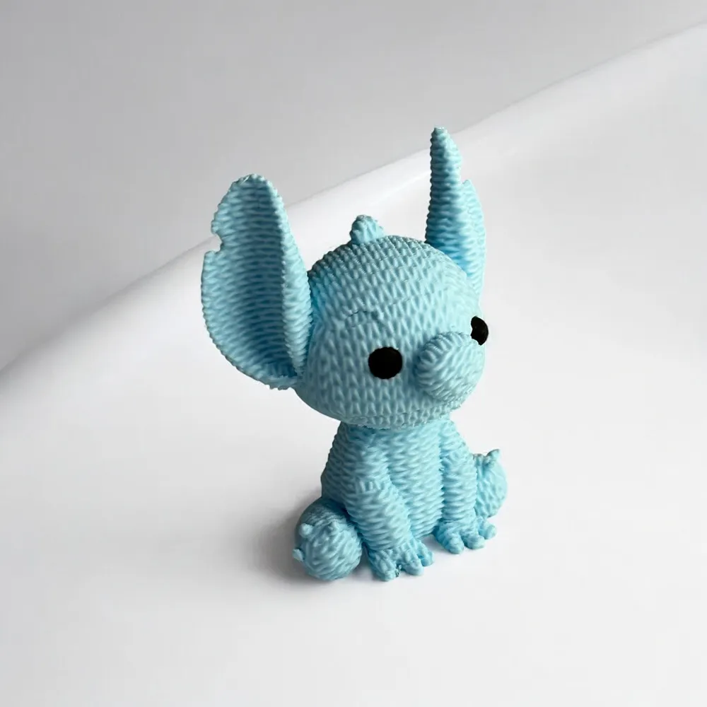 Cute Knitted Stitch - Free 3D Print Model - MakerWorld