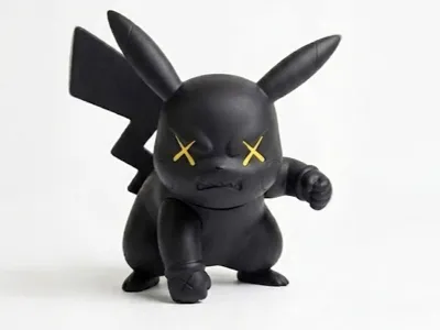 KAWS x angry Pikachu