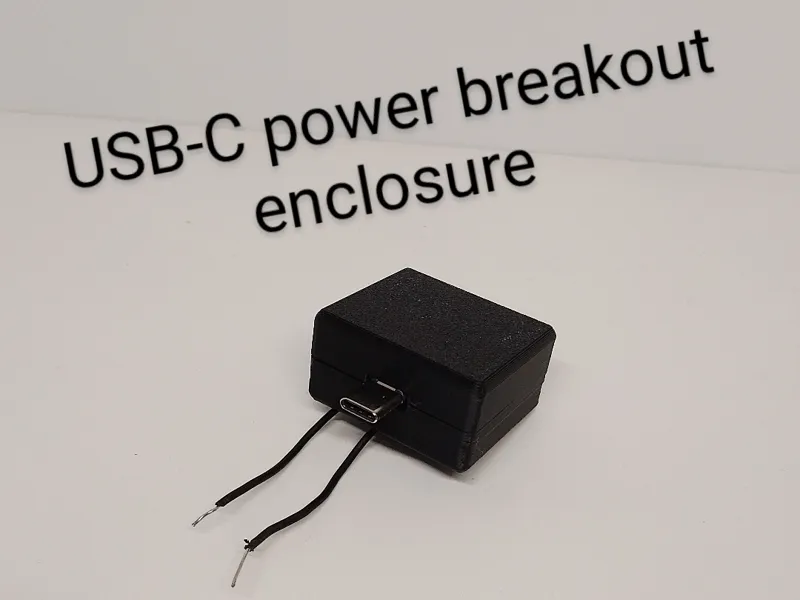 USB-C power breakout enclosure 