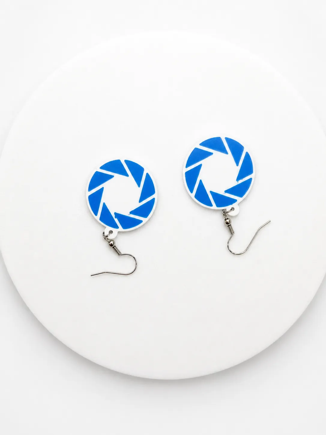 Portal Aperture Science Logo Earrings view 2