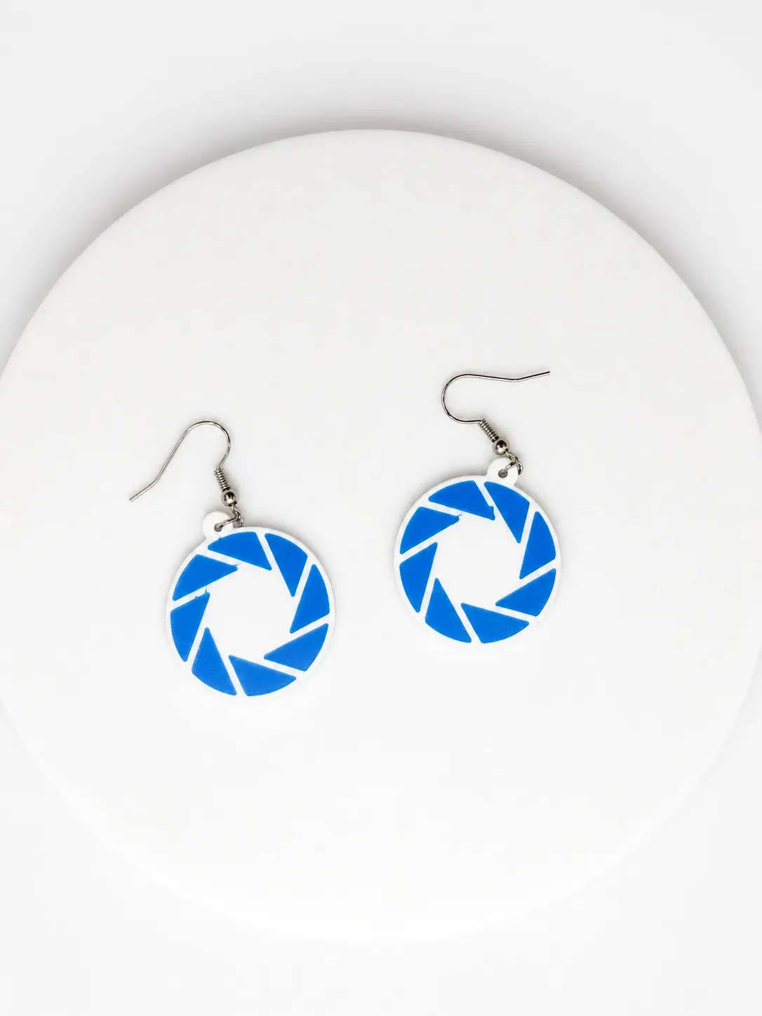 Portal Aperture Science Logo Earrings view 3