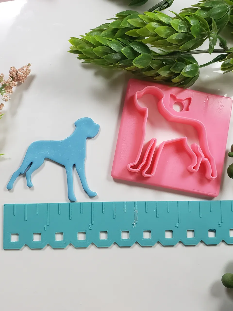 Dog Silhouette Polymer Clay Earring Cutter view 3