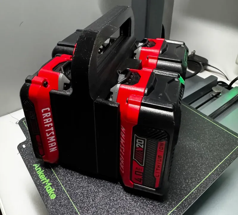 Rugged Craftsman V20 Battery Caddy