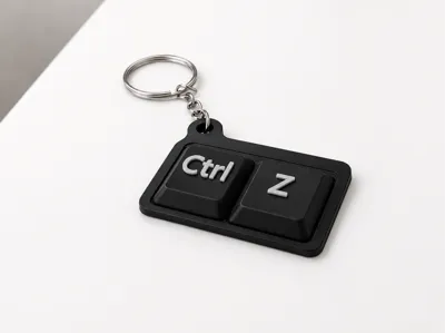 CTRL Z keychain | Keycap keychain