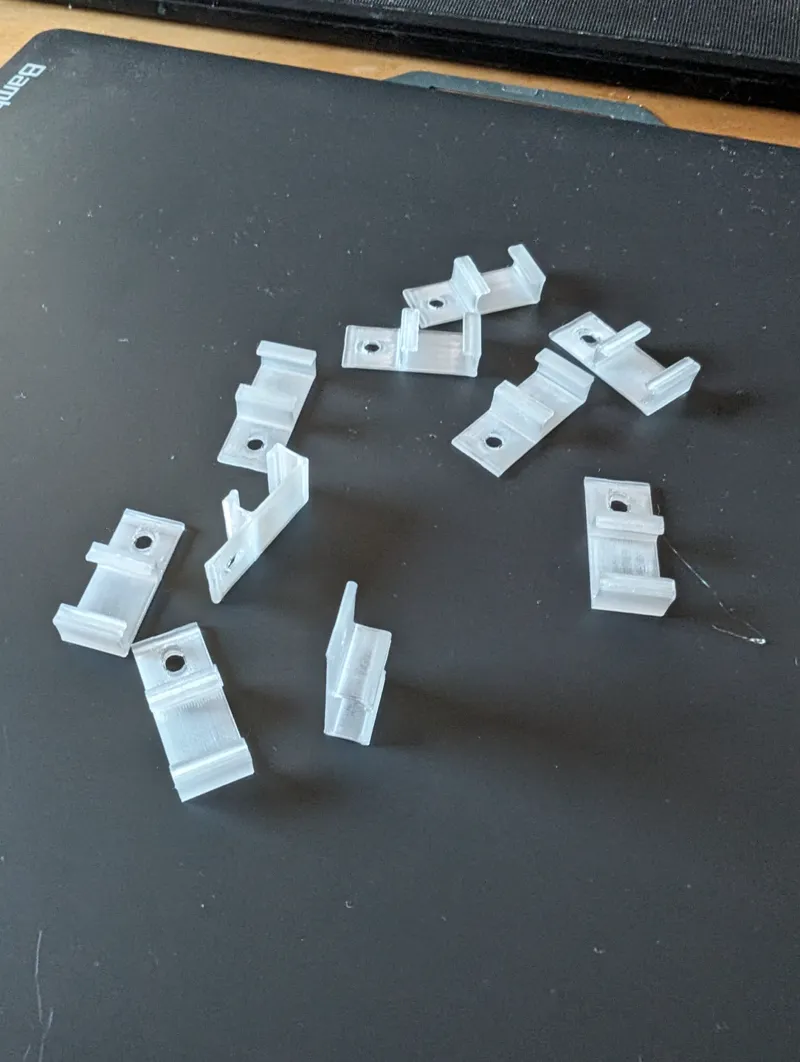 Transparent LED clip