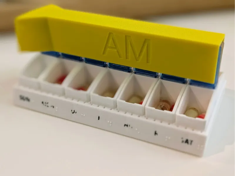 7-day AM/PM Pill Box Lid Holder