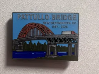 Pattullo Bridge fridge magnet