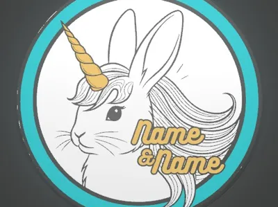 Unicorn Lightbox (w/Editable Names)