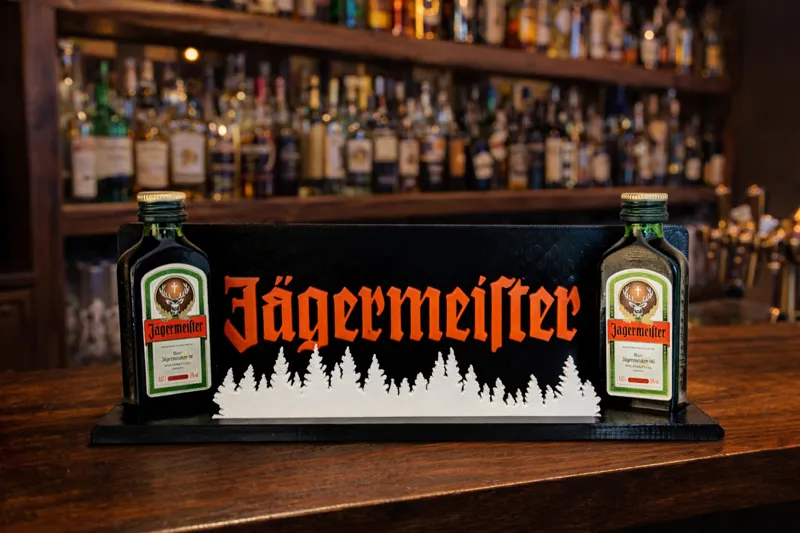 Jägermeister Mini Bottle Display – Bar Decor