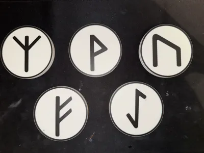 Viking Rune coasters