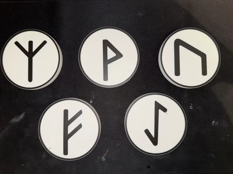 Viking Rune coasters