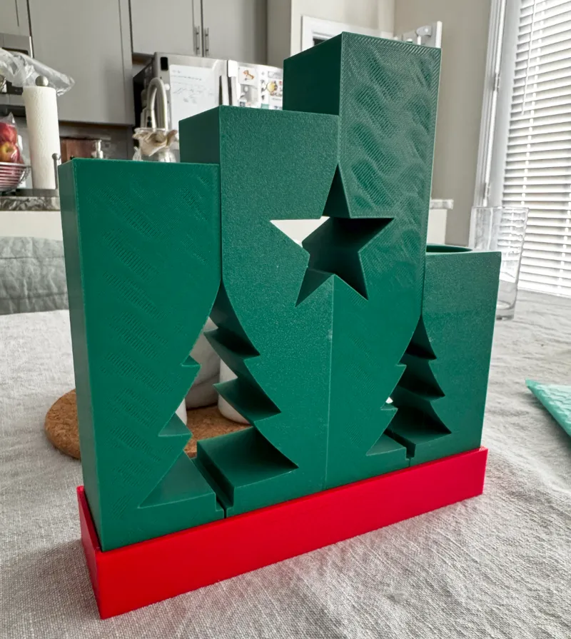 Christmas Advent Candle Holder with Base