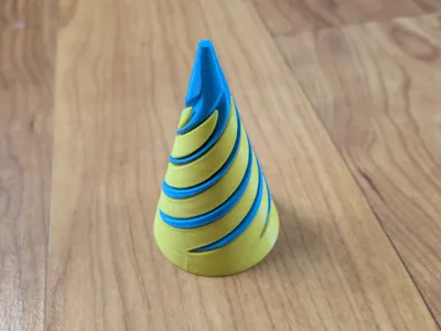 Spiral Passthrough Cone Fidget V2