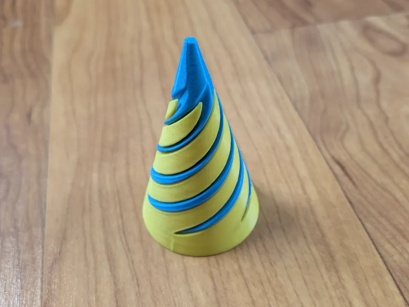 Spiral Passthrough Cone Fidget V2