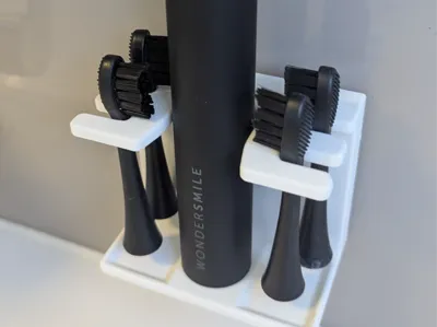 Toothbrush holder-ultrasonic, for sticking.