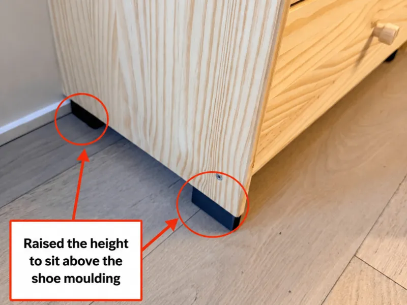 Ikea Rast Dresser Hack - Taller Feet