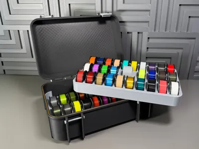Filament spool swatches box
