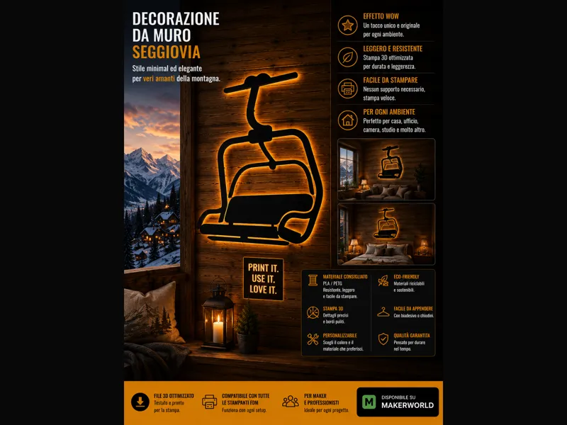 DECORAZIONE SEGGIOVIA 4 POSTI