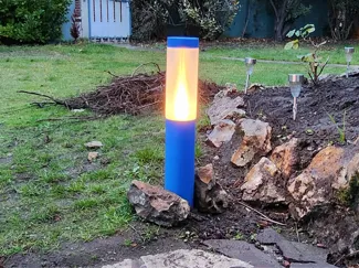 Borne lumineuse de jardin