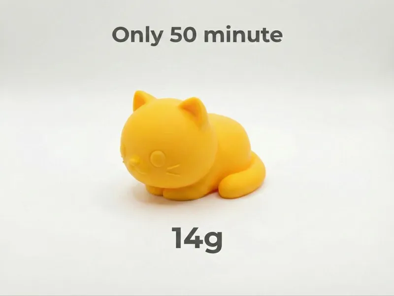 Tiny Chibi Cat - 50min Fast Print - No Supports