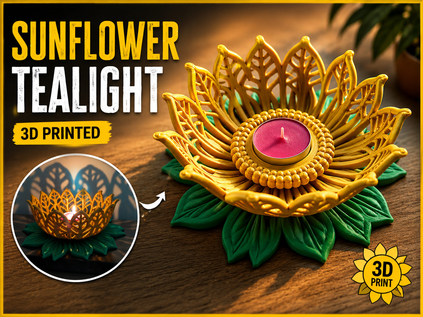 Sunflower Tea light