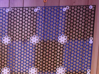 Honeycomb wall mount storage (fit for Bambulab)