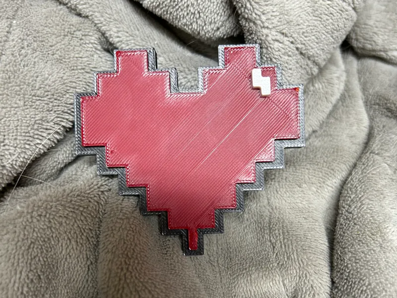 Pixel Heart Magnet