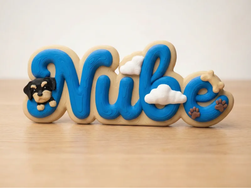 Dog Nameplate – Nube