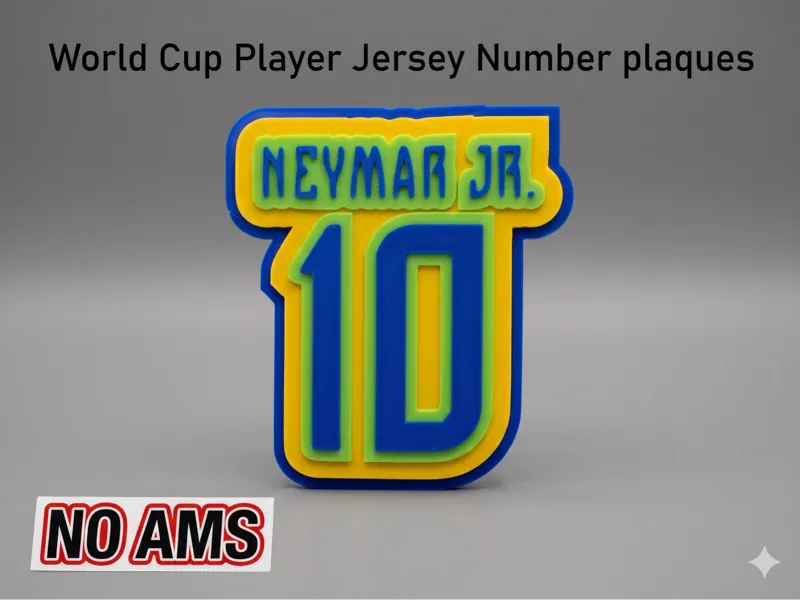Neymar Jr World Cup Jersey No.10 Magnet - NO AMS