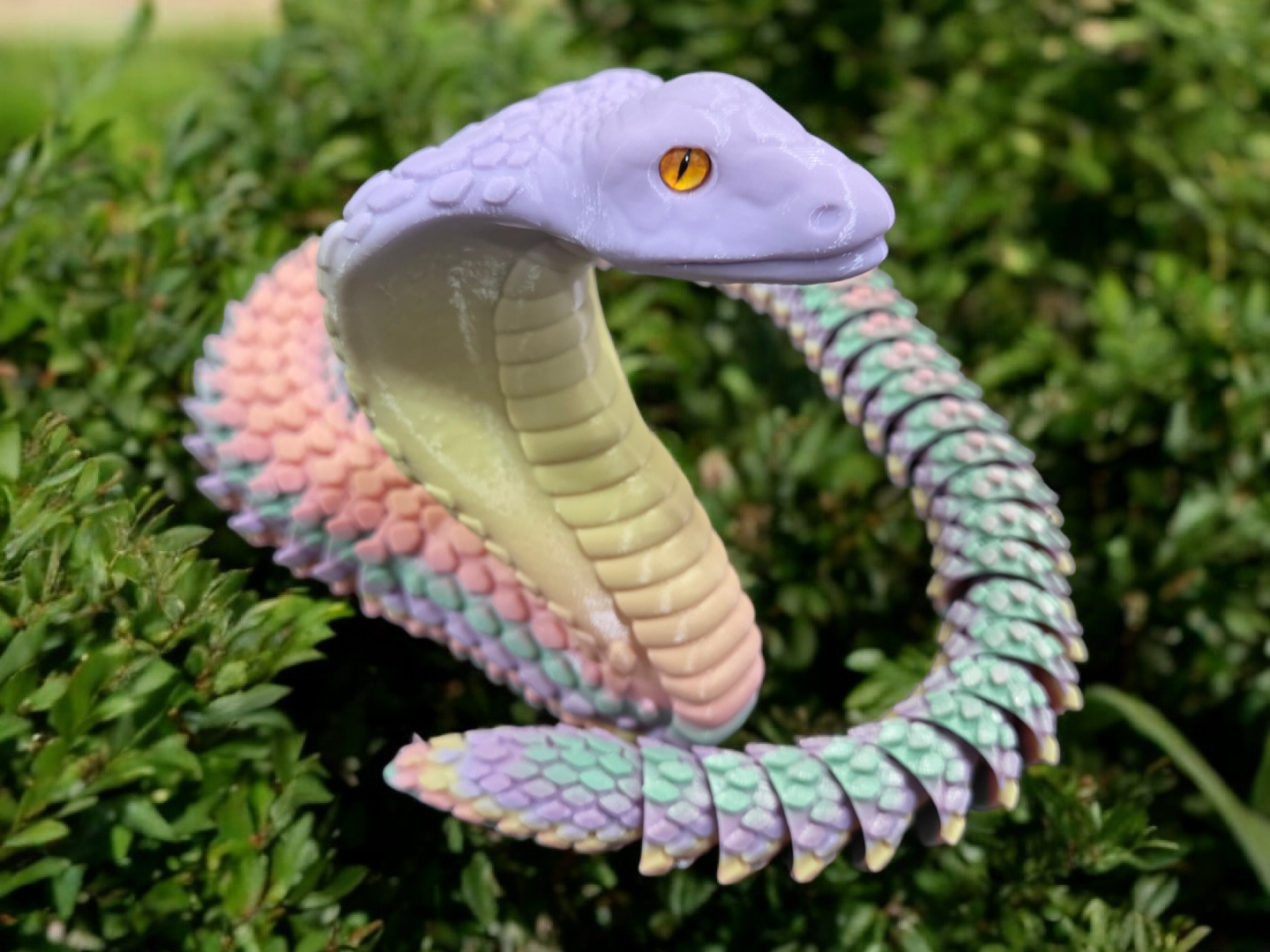 Articulated Cobra Snake - 6mm glass eye compatible
