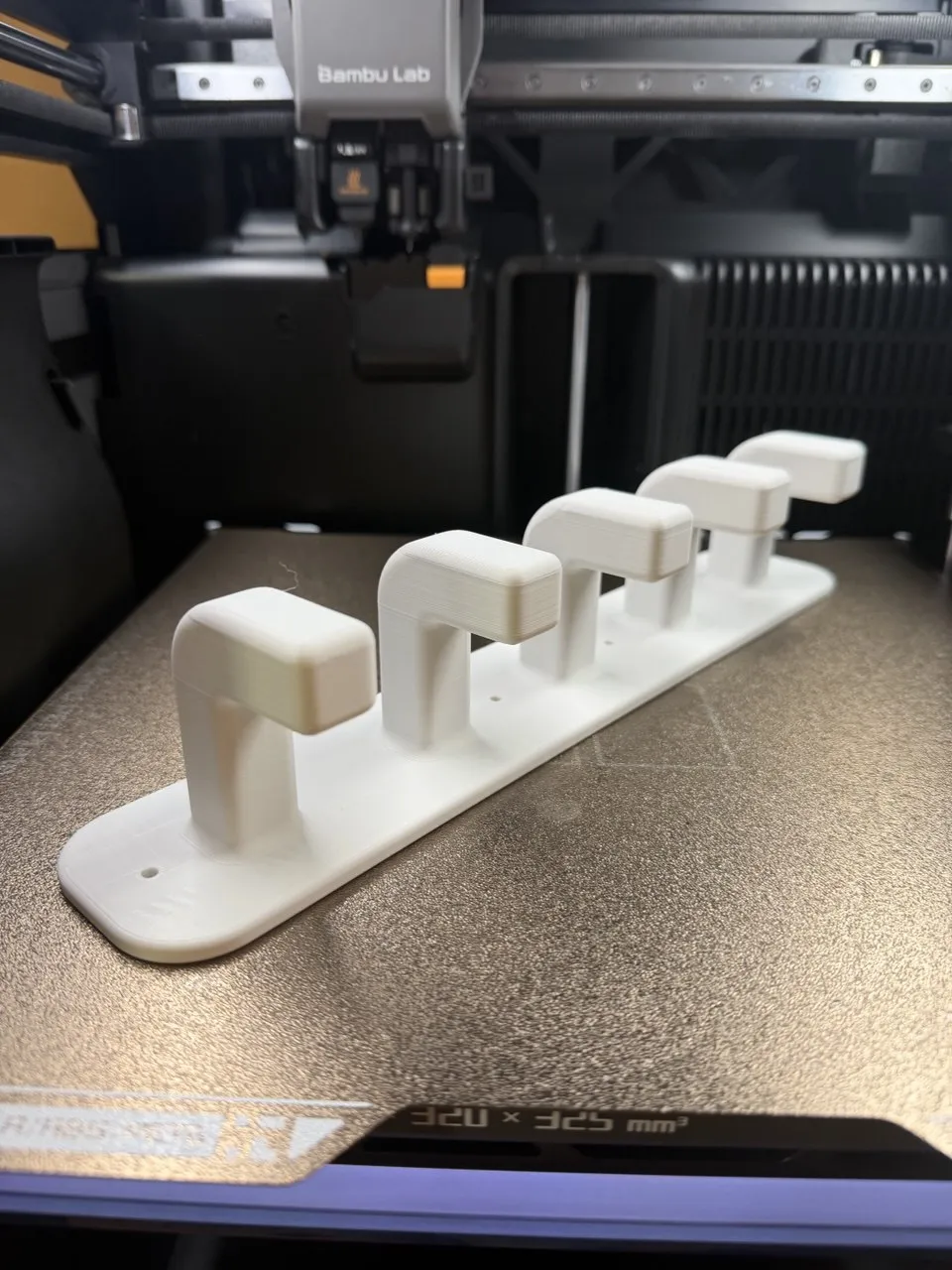 Coat rack with 5 hooks - Free 3D Print Model - MakerWorld