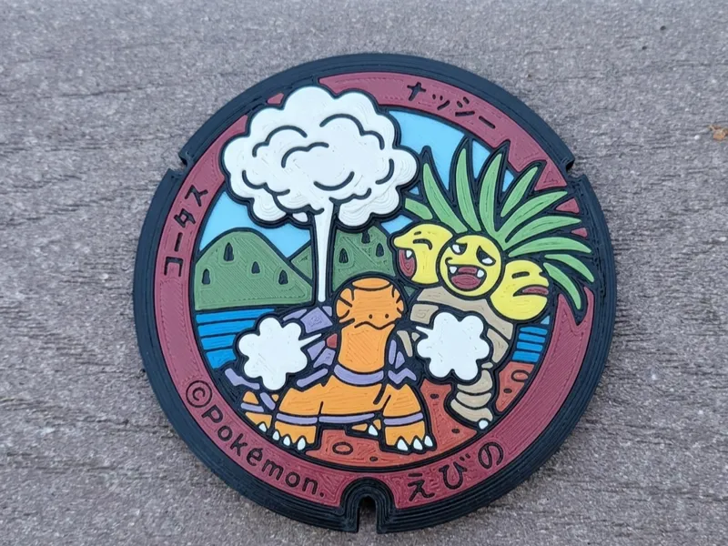 Pokemon Torkoal Exeggutor Coaster Japanese Pokelid