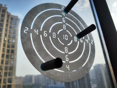 Foam dart blaster static cling shooting target