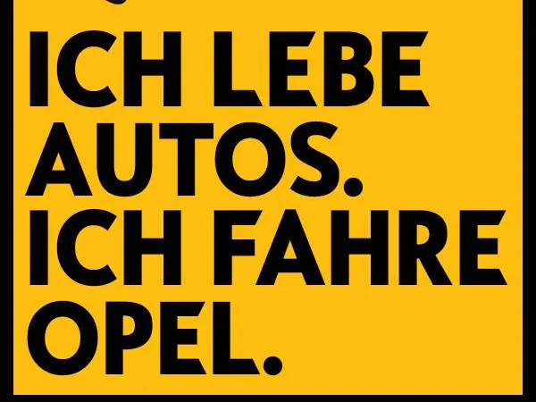 Ich Lebe Autos. Ich fahre Opel. Keychain