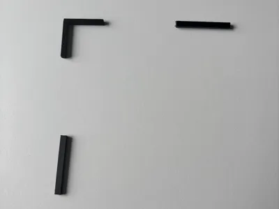 Textile attachment bits for Symfonisk pictureframe