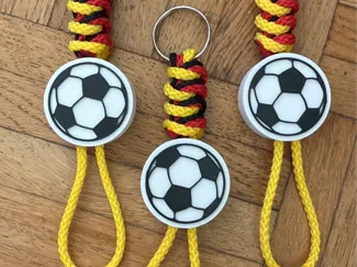 Fußball für Paracord Anhänger