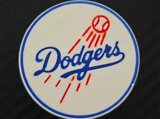 Dodgers Straw Topper