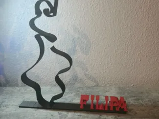 Flamenco Silhouette – Bailarina em Traço Contínuo