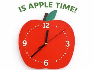 Apple Wall Clock – Bambu Lab Clock Kit Compatible