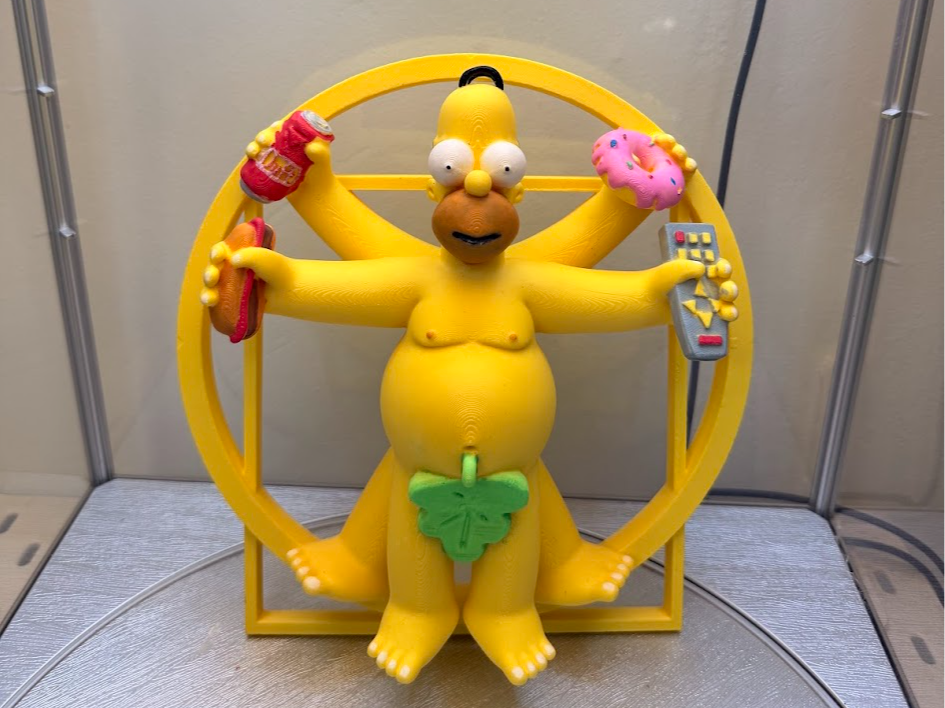 Homer Vitruvio. Homero Da vinci . Simpsons Toy 