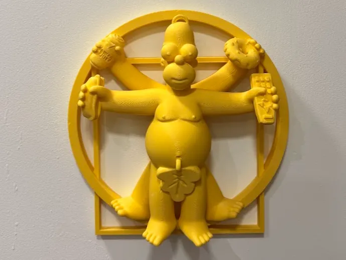Homer Vitruvio. Homero Da vinci . Simpsons Toy 