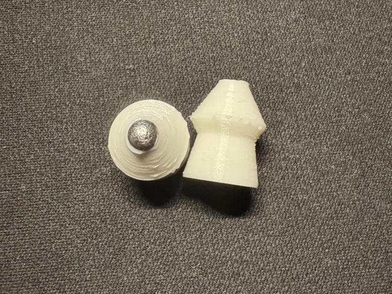 pointed .50Cal Diabolo Adaptor for 4,5mm Diabolos 