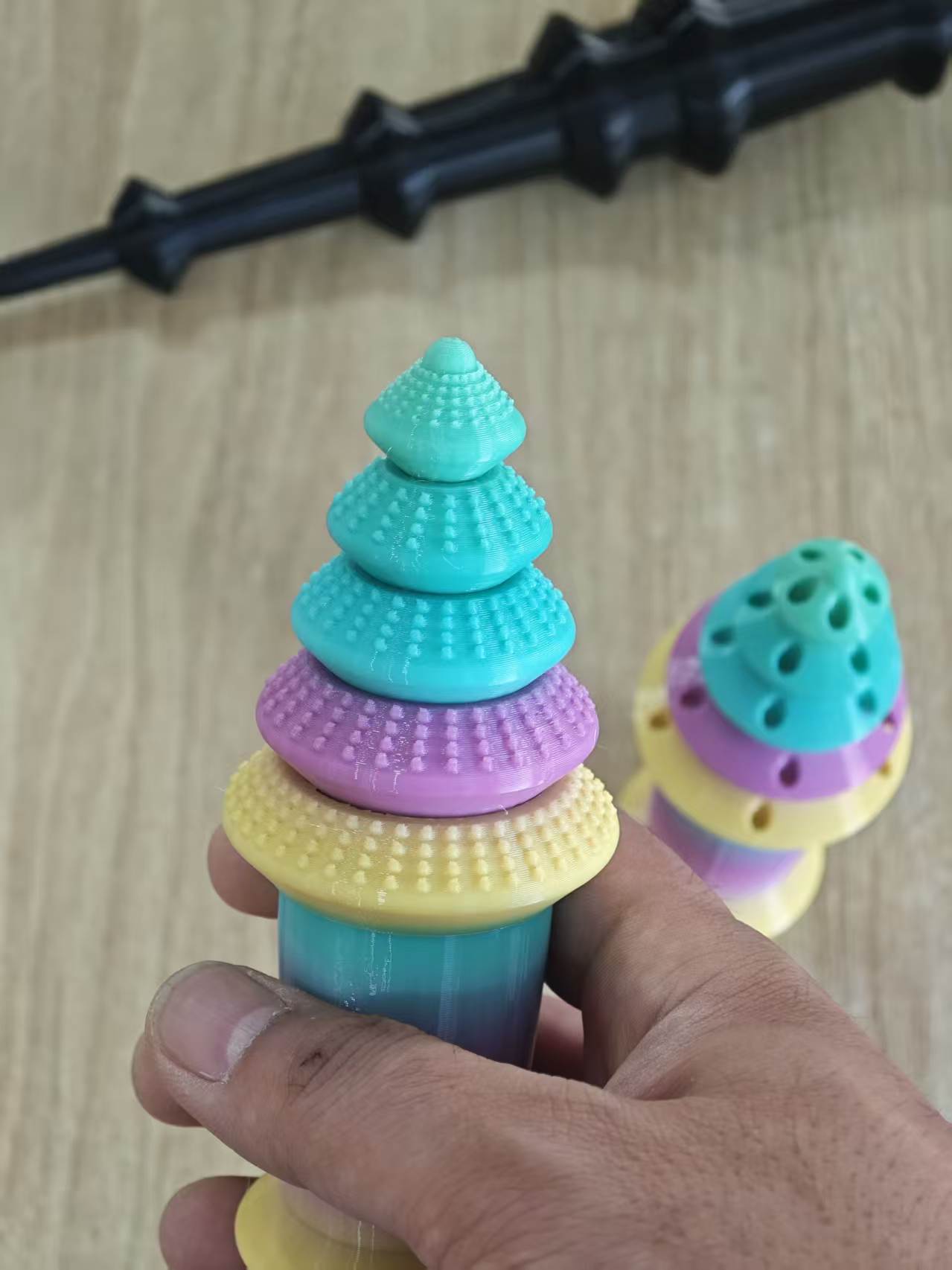 Miniatura 2 do modelo 3D 青云伸缩剑宝塔形状（祝你步步高升，平步青云）